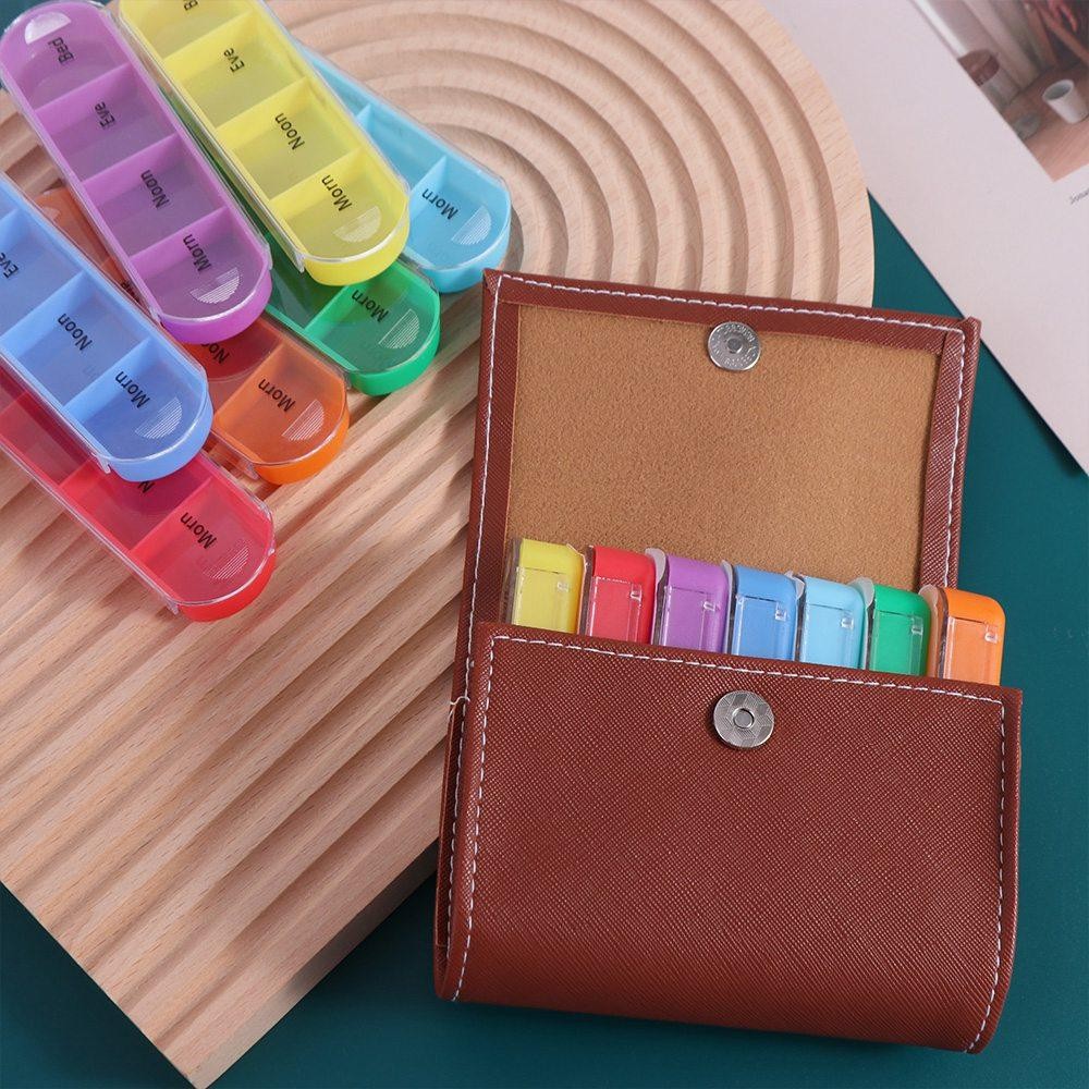 7-Day Pill Organizer – 28-Grid Weekly Medicine Tablet Sorter Case