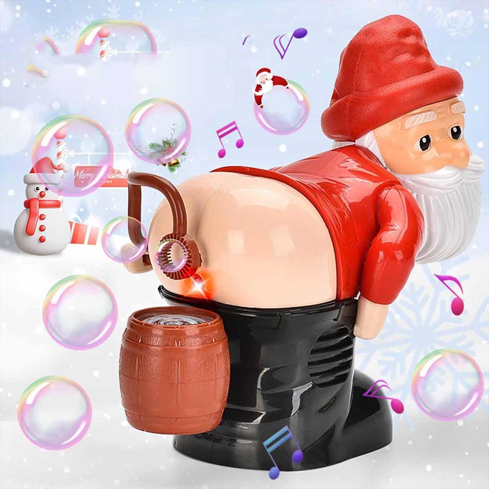 Christmas Snowman Bubble Machine – Musical Light-Up Bubble Blower for Parties