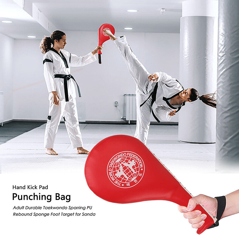 Taekwondo Double Kick Paddle kick pad Punching TKD MMA Kickboxing Training