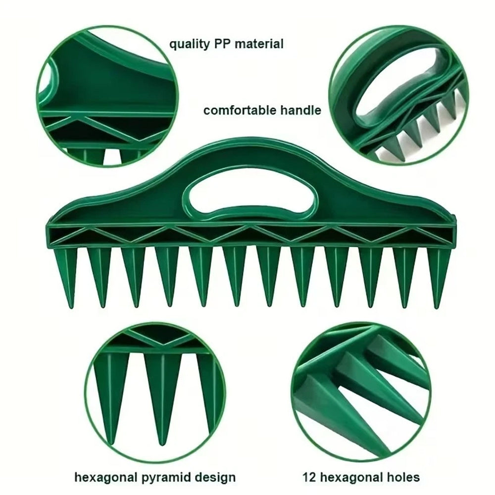 3PCS Hand Dibber Set - Garden Hole Punch Tool for Sowing Seeds & Planting