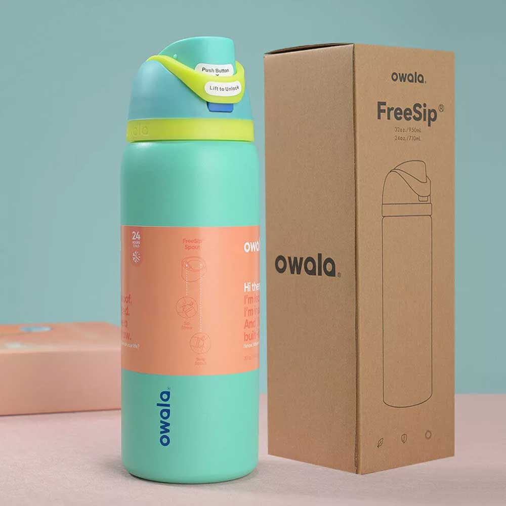 1X Random Owala  FreeSip Stainless Steel Water Bottle Insulated Sports Portable