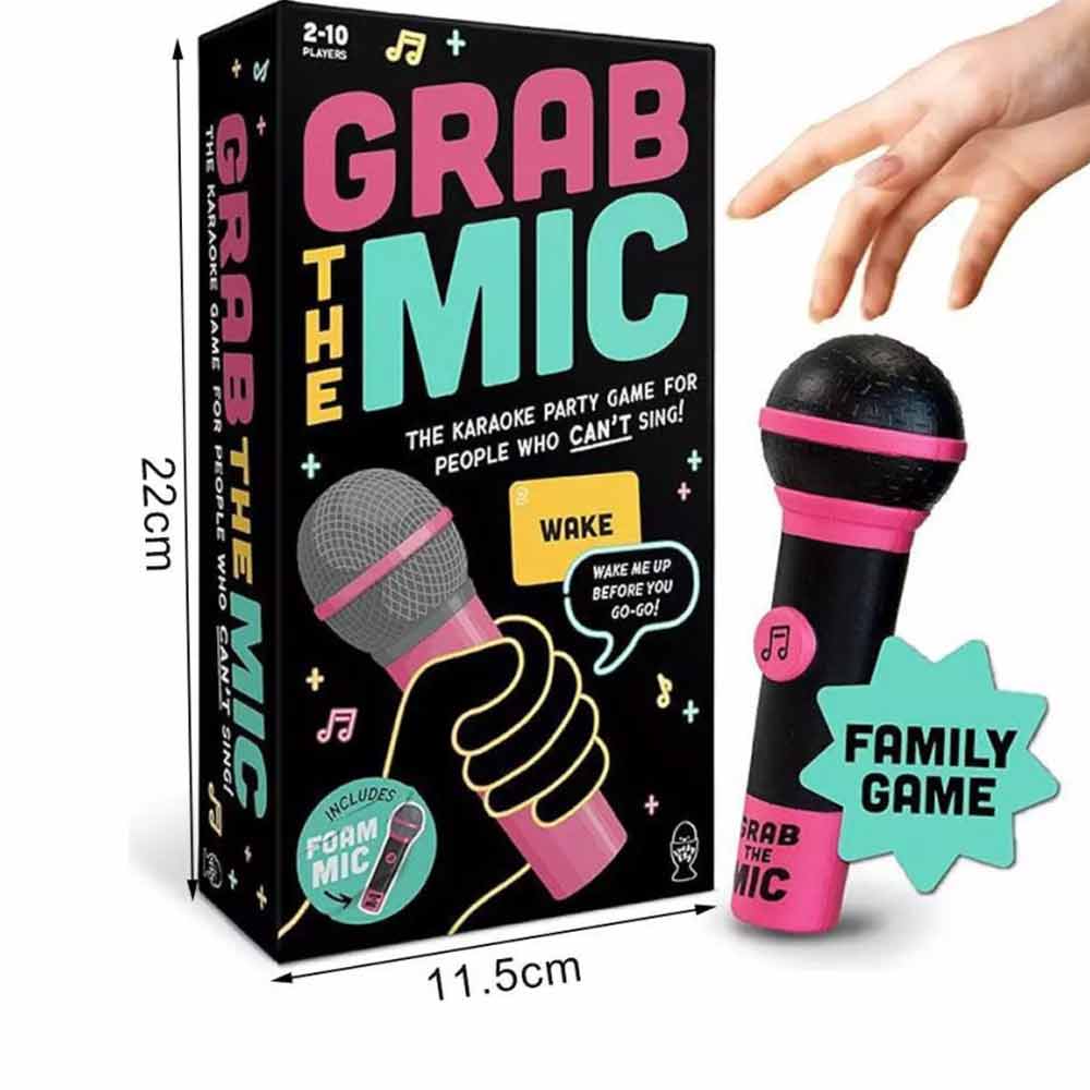 Grab The Mic Lucky Egg Exciting Grab The Mic Family Game 4 People Who Can't Sing