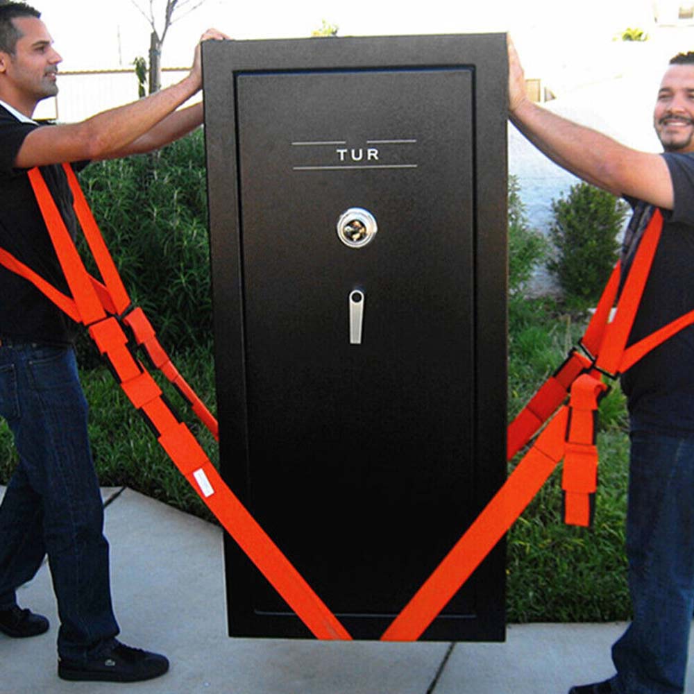 Adjustable Lifting Furniture Forearm Cargo Carry Belt Moving Straps 2 People