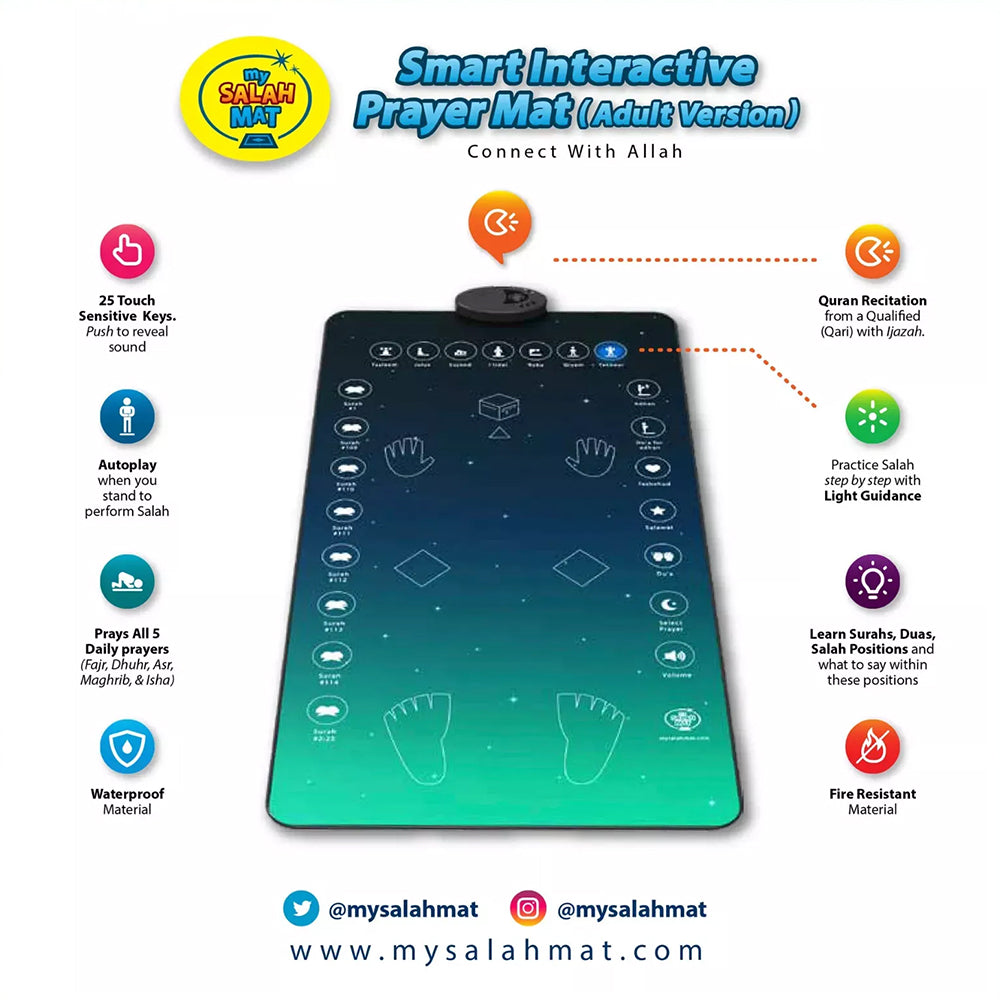 Smart Interactive Adult Revert New Muslim Prayer Mat