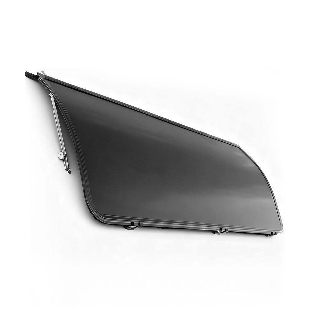 Curved Aluminium Alloy RV Awning 568x1527mm - 75° Opening Wind-Resistant Sun Shade