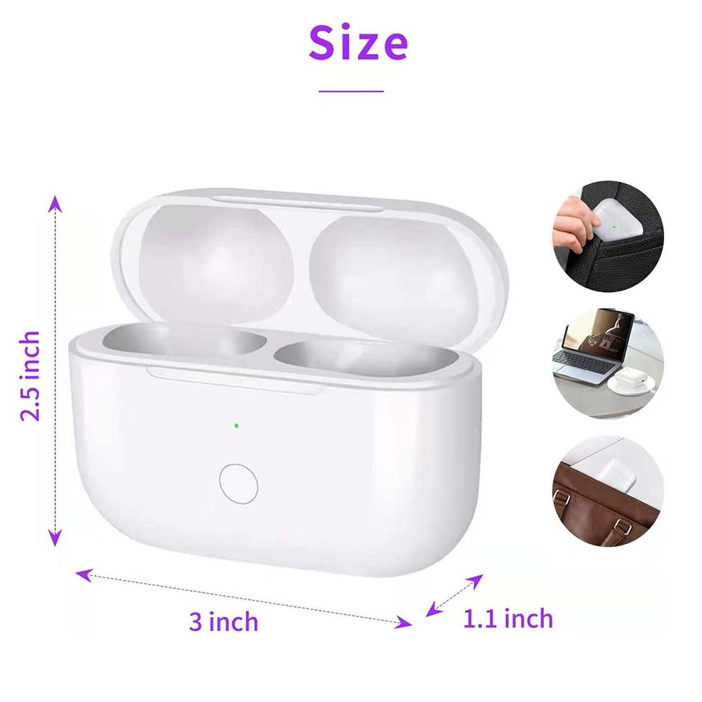 Replacement Wireless Charging Case for AirPods Pro 1 & 2 - Bluetooth Compatible