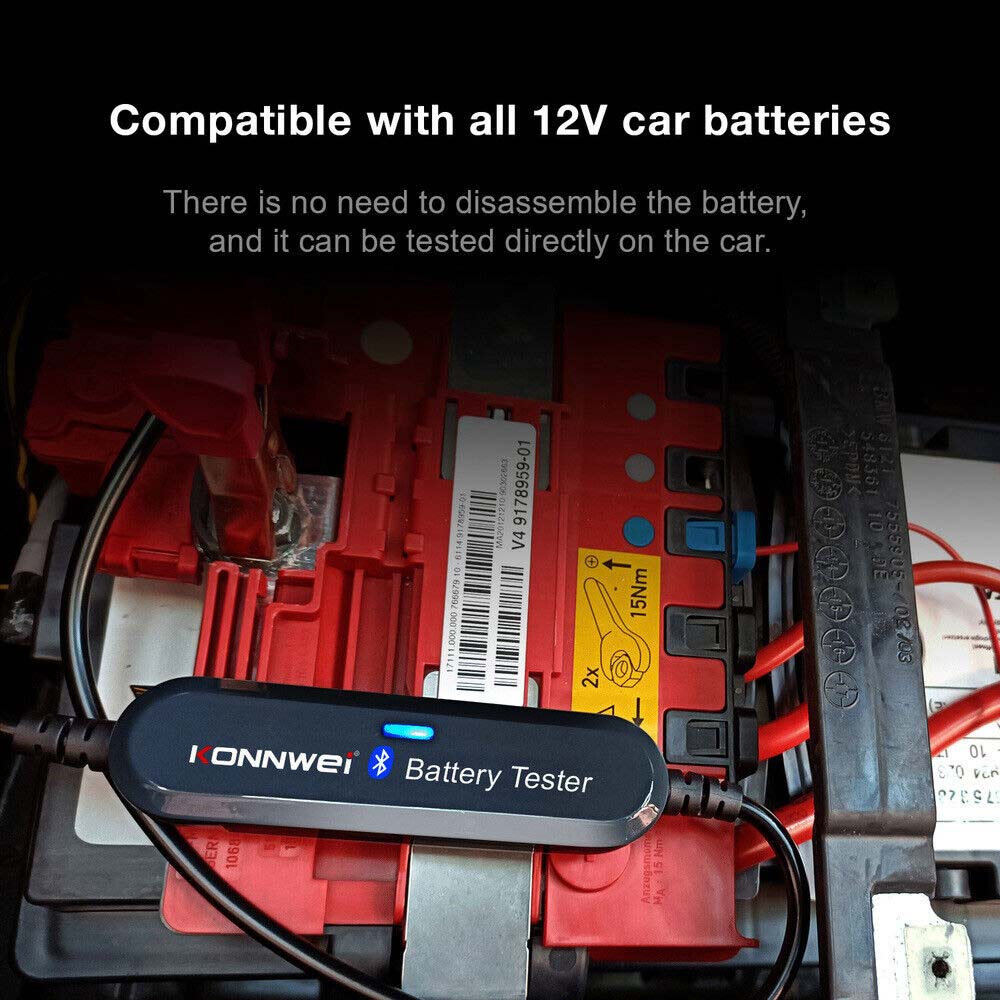 BK100 Digital 12V Car Battery Life Tester Load Test Analyzer Bluetooth Android