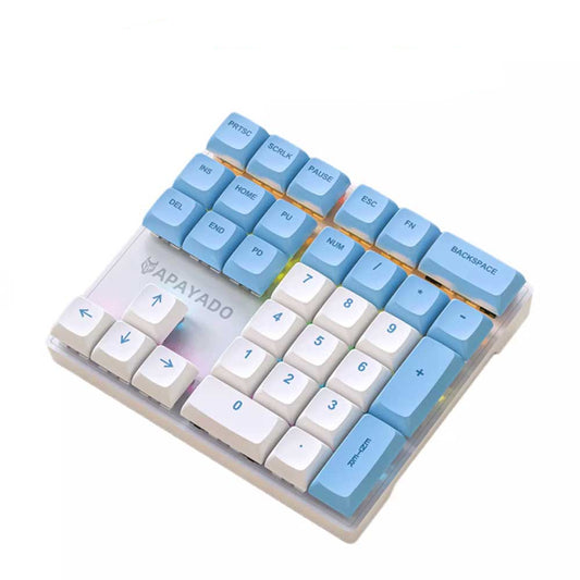 RGB K33 External Mini Keyboard 33 Key Left-Hand PBT Keycap Plug & Play Keypad
