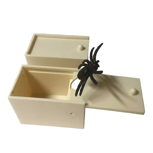 Halloween Prank Spider Scare Box – Hidden Trick Toy, Joke Case for Fun & Laughs