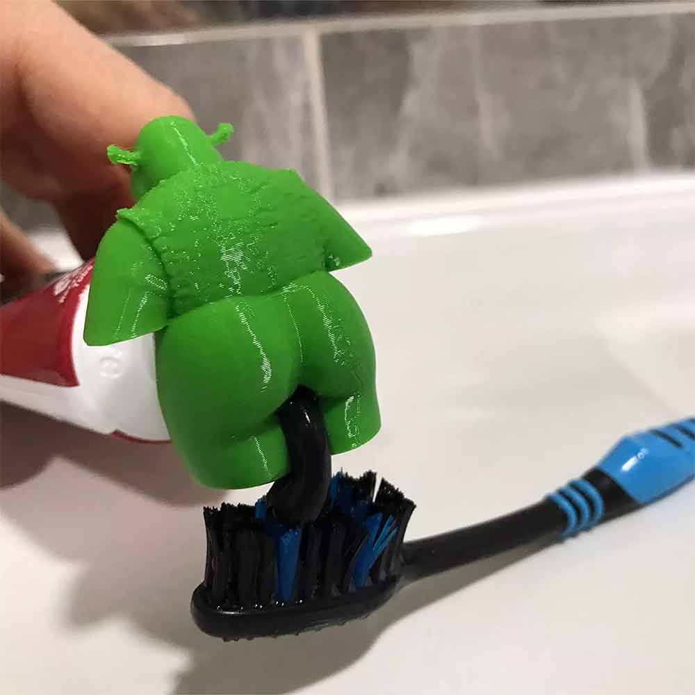 Shrek Pooping Toothpaste Cap – Fun Toothpaste Topper Dispenser & Squeezer (Novelty Bathroom Accessory)