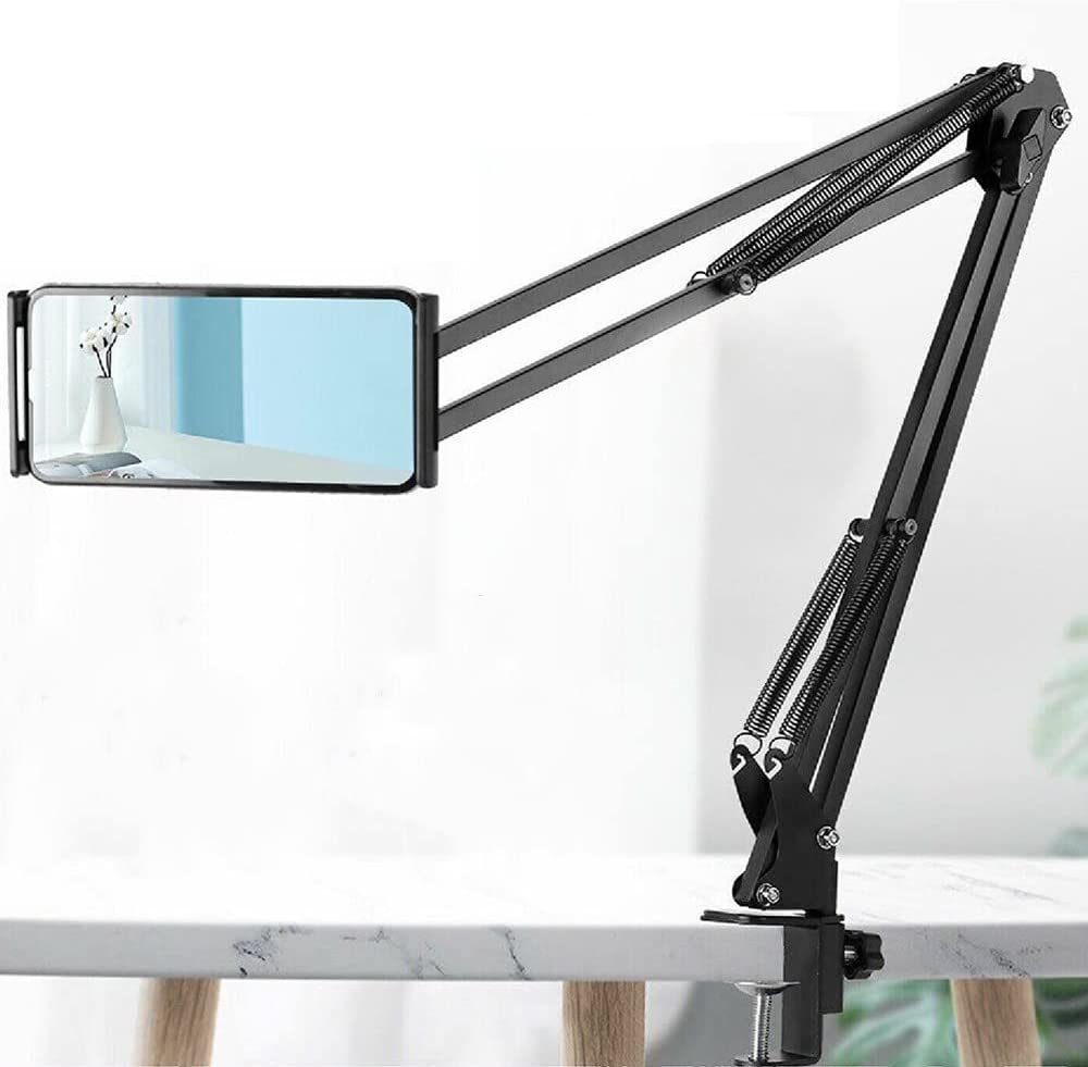 360° Rotating Adjustable Long Arm Desk Bed Table Phone PAD Holder Stand