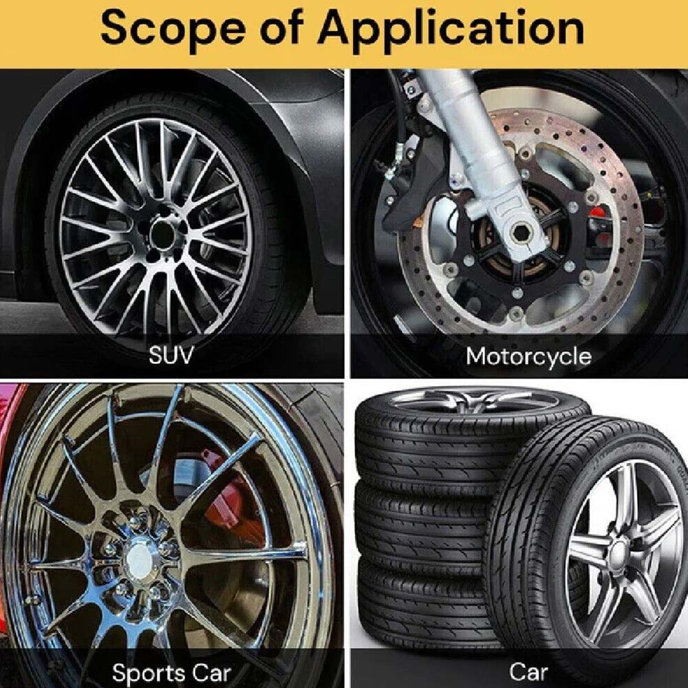 DIY Silver Alloy Wheel Rim Scuffs Scrape Car Kerb Damage Repairing Kit Fix Tool