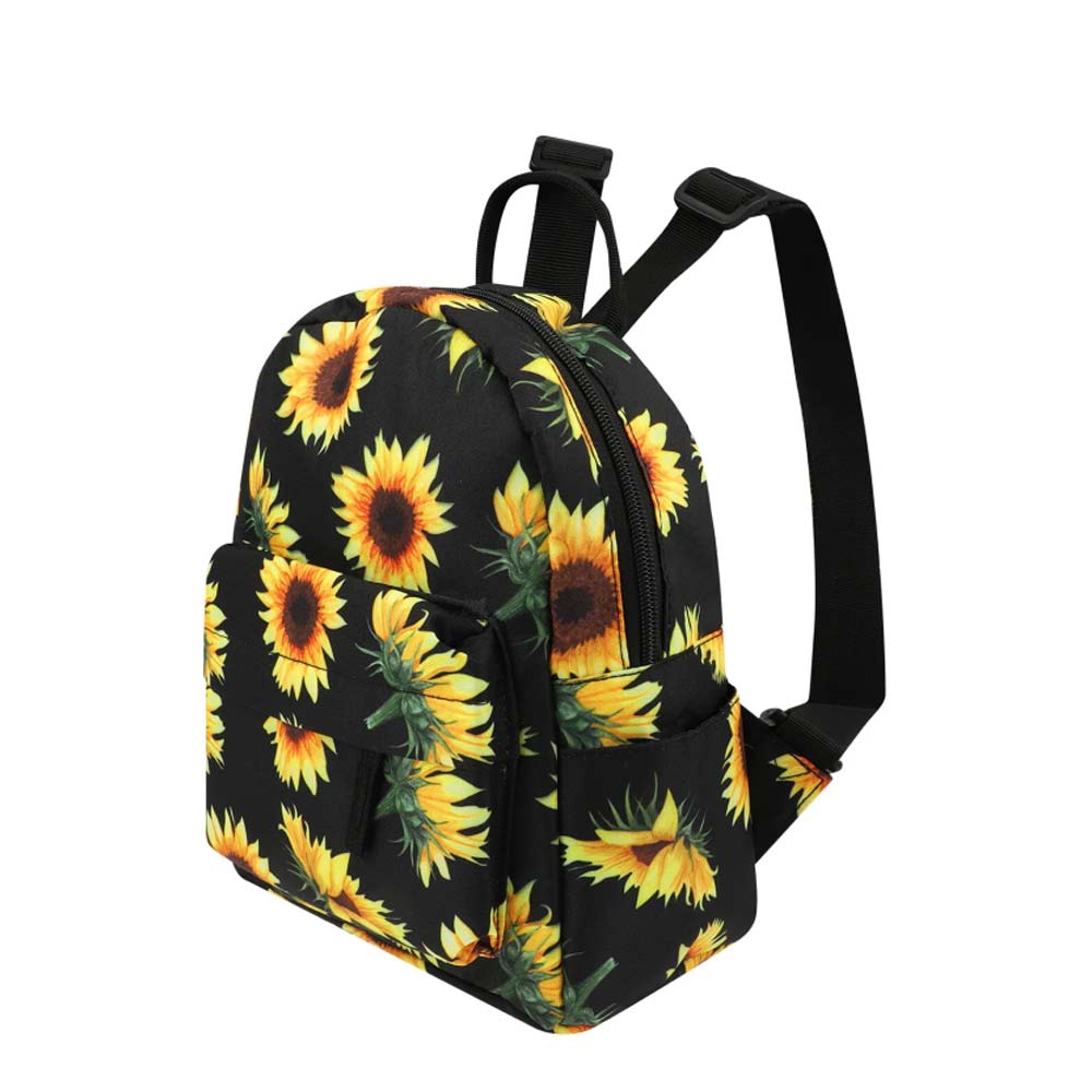 Mini Sunflower Backpack – Women's Purse, Shoulder Rucksack, Handbag & Travel Pouch