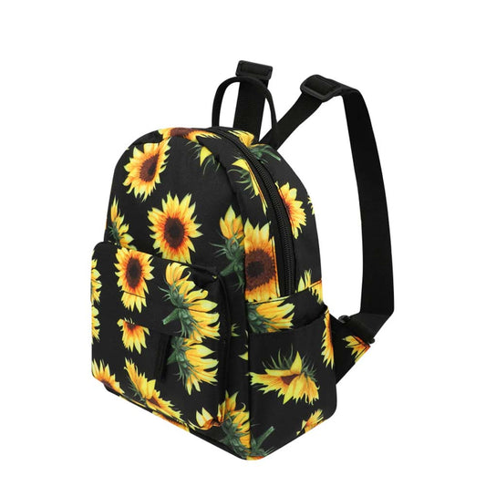 Mini Sunflower Backpack – Women's Purse, Shoulder Rucksack, Handbag & Travel Pouch