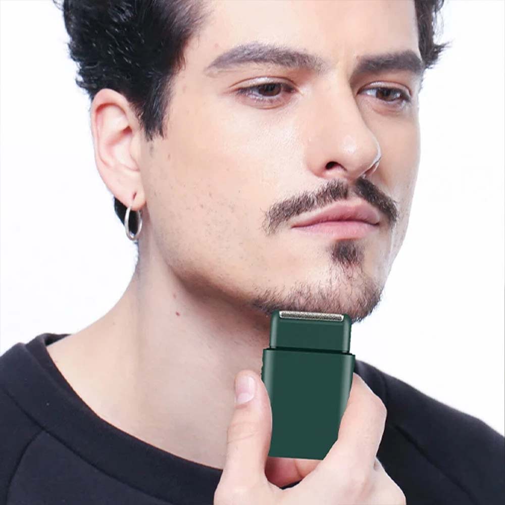Mini USB Rechargeable Shaver - Pocket Sized Portable Electric Razor for Men