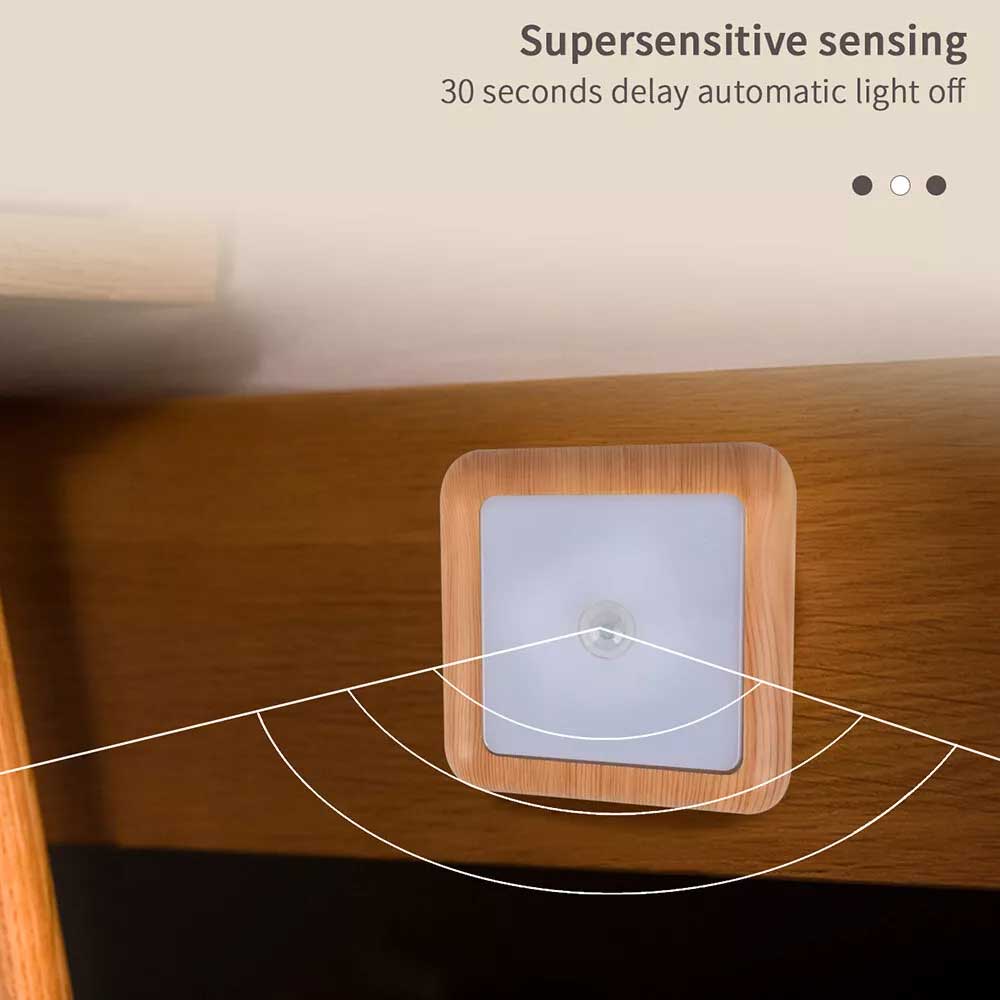 Motion Sensor Night Light – 6 LED Battery-Powered for Closet, Cabinet & Wall