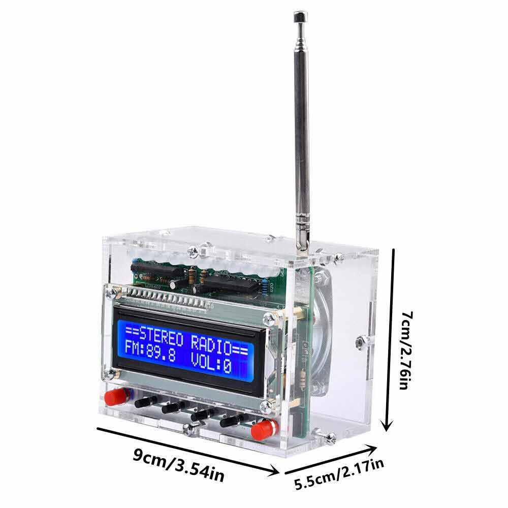 DIY Electronics Kits RDA5807 FM Radio-Receiver 5W Amplifier Audio Indicator