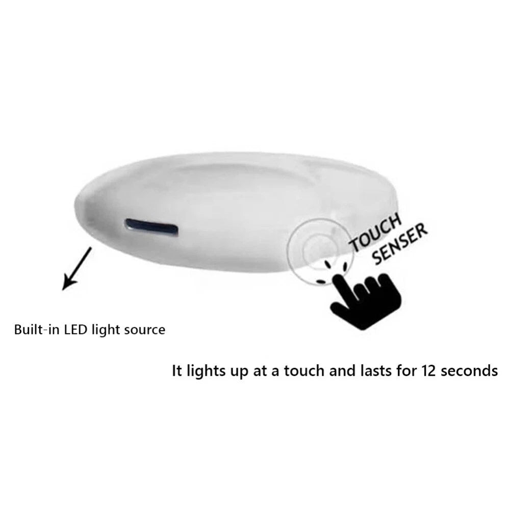 2x Rechargeable Heart Shape LED Light - Touch Sensitive Bag Keychain Flashlight