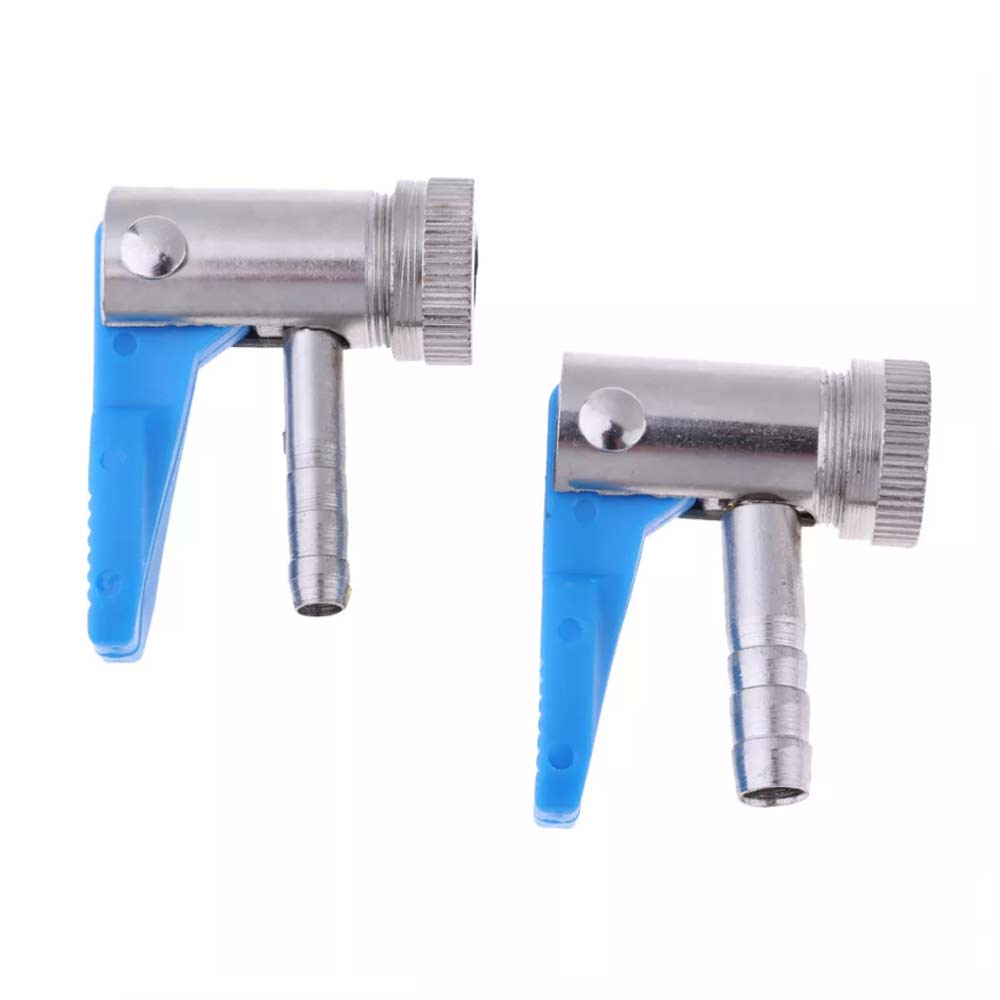 2X Inflator Valve Connector Air Pump Clip Schrader Valve Tyre Air Pump