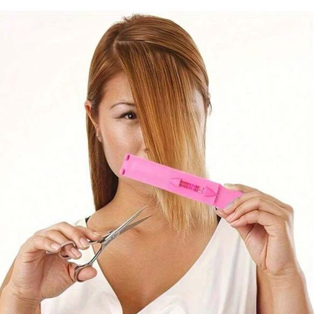 Professional Bang Hair Trim Set – DIY Hair Cutting Clip & Comb Fringe Hairstyle Tool