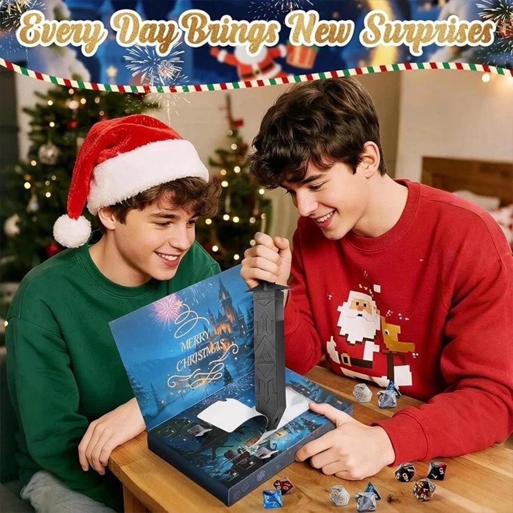 2025 Mystery DND Dice Advent Calendar | 24-Day Christmas Countdown for Tabletop Gamers