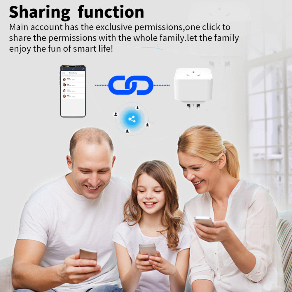 Tuya WiFi / Zigbee 16A Smart AU Socket Plug Voice Control for Alexa Google Home