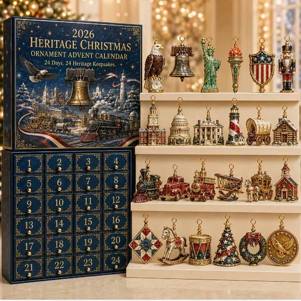 24-Day Nutcracker Advent Calendar –2D Christmas Countdown Resin Ornament Set