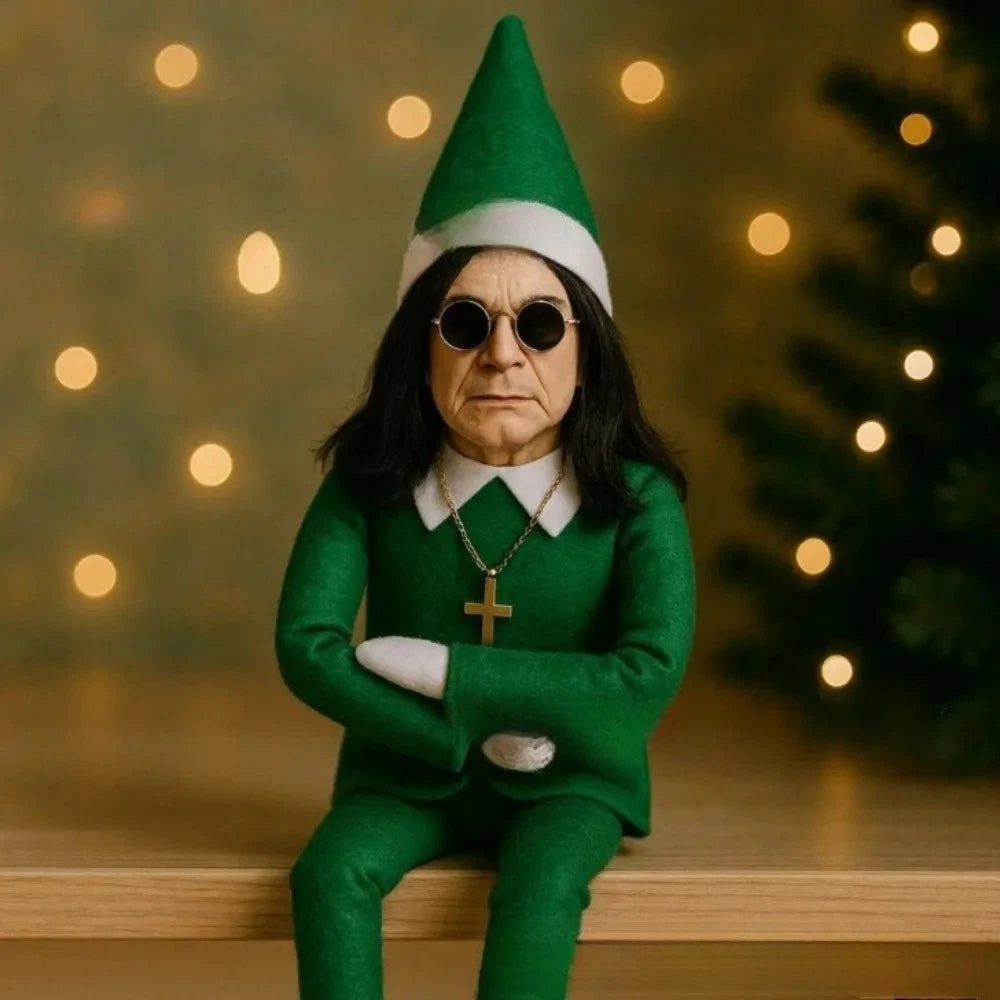 4Pcs Set Christmas Elf Doll Christmas Trees Decoration Ornament Music Godfather Doll