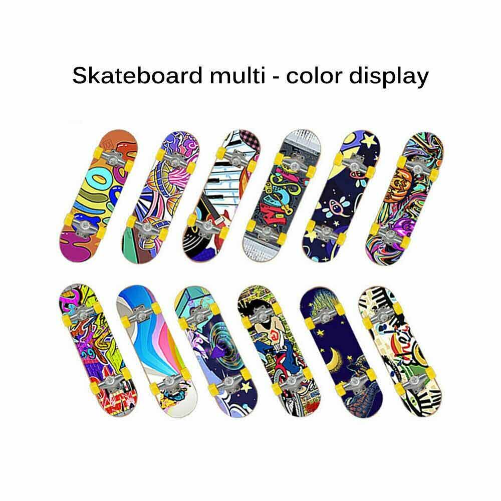 Mini Skate Board Set  DIY Tech Deck Toy Complete Fingerboard Finger Kids ToyGift