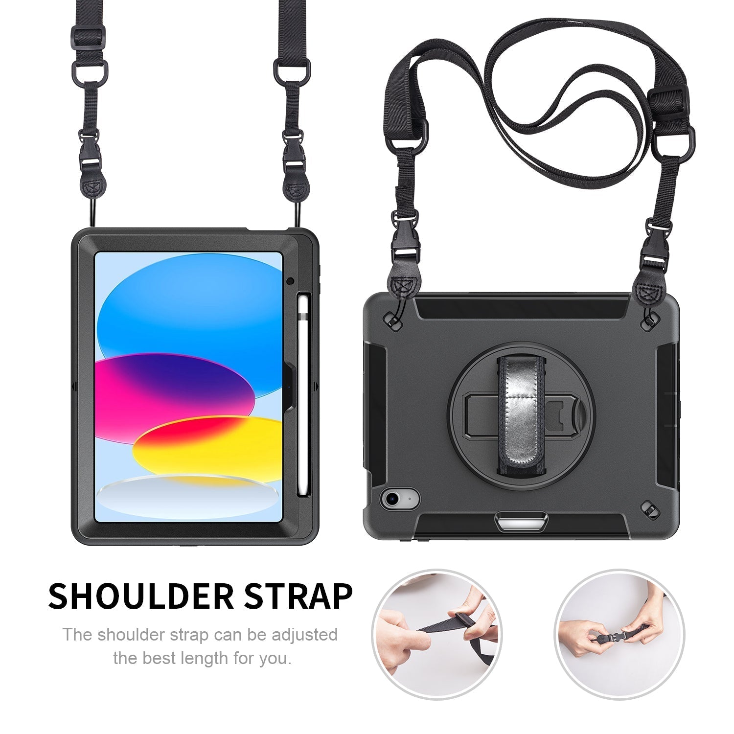 Rugged Case With Pen Holder for iPad (A16 2025) / iPad (10th Gen 2022) 10.9"