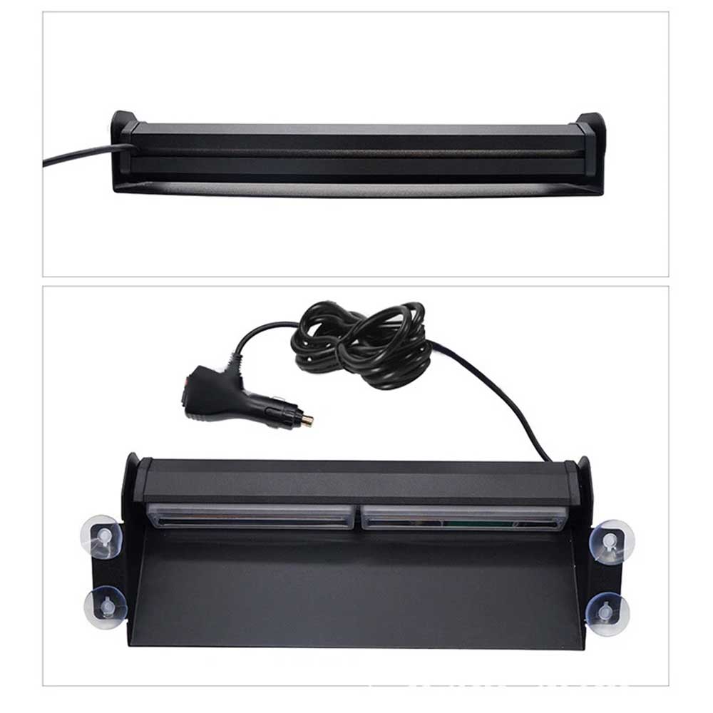 LED Warning Strobe Light Bar - 12V-24V Amber Flashing Roof Beacon for Recovery