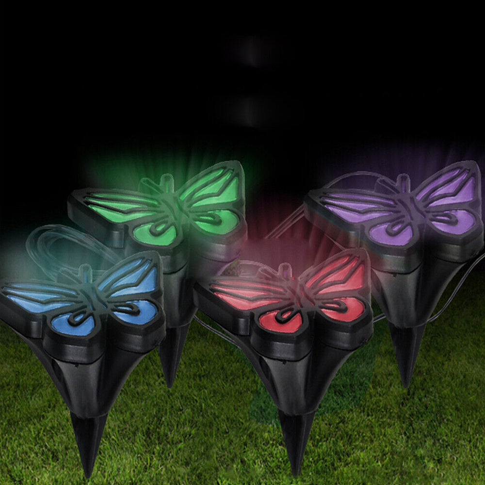 4 Paw Print Solar Outdoor Lights Cat Puppy Animal Garden Lights Path Patio Yard Paw lamp