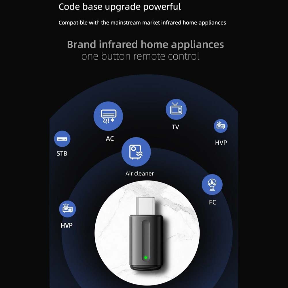 Universal for Phone Infrared Transmitter Android IOS Adapter Wireless Remote