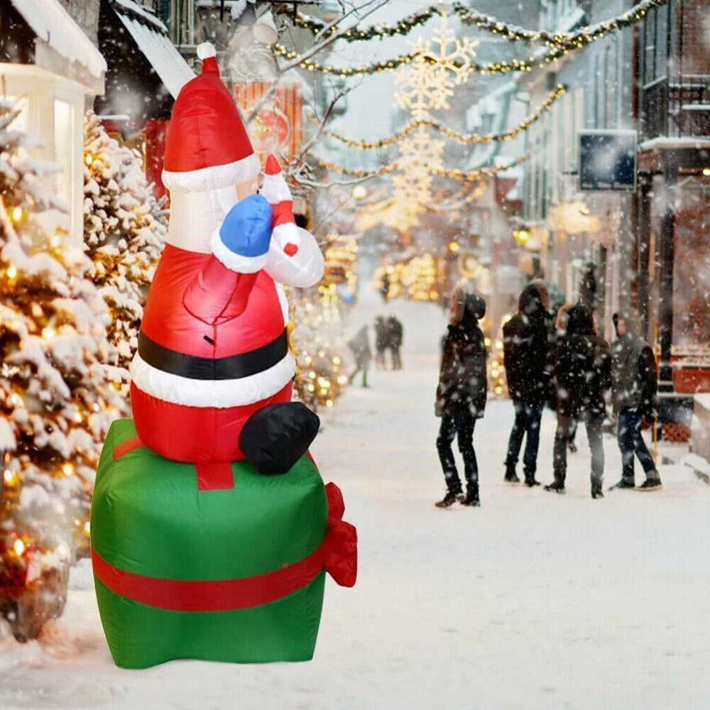1.8M Christmas Giant Inflatable Santa 6ft Outdoor Decorations LED Light Yard Decor AU