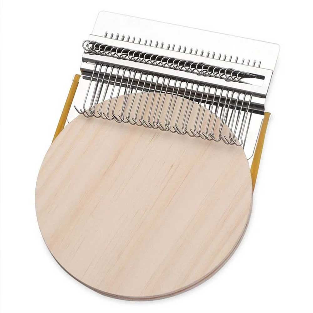 Mini Darning Loom & Mushroom Knit Patch Kit - Handcraft DIY Weaving Repair Tool