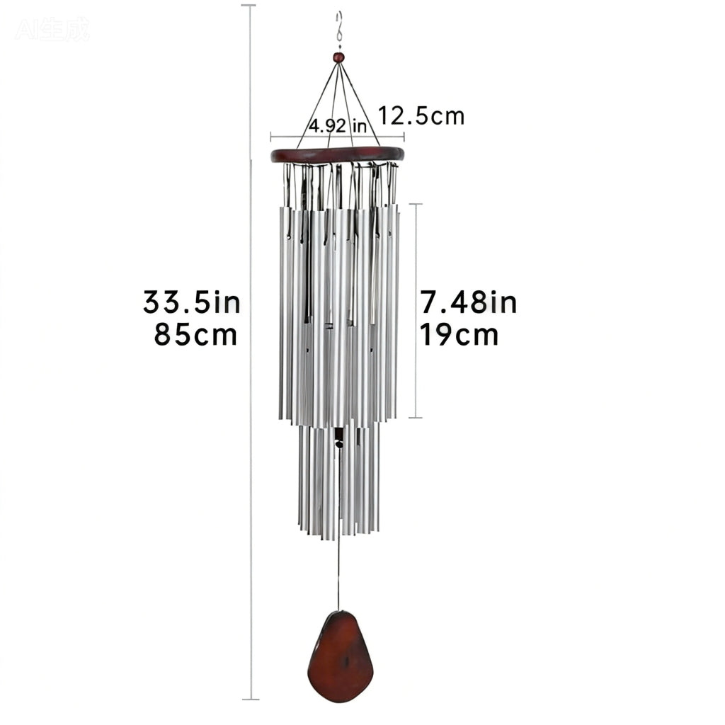 Commemorative Wind Chime – Aluminum Tube Metal Ornament for Garden & Home Decor