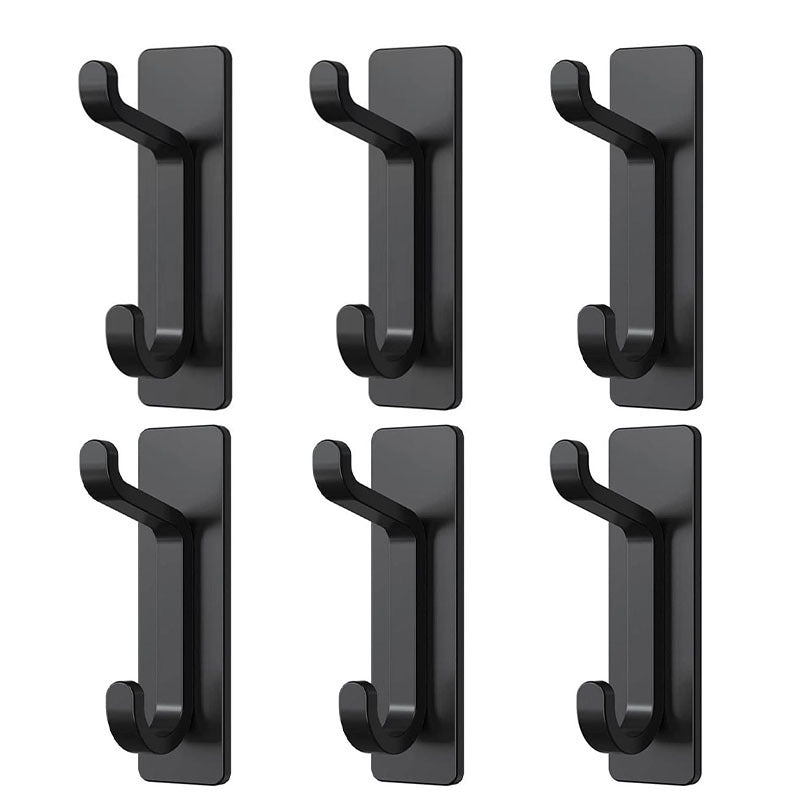 4x Self Adhesive Hooks Sticky Extra Strong Hanging up to 6KG Metal Heavy Duty