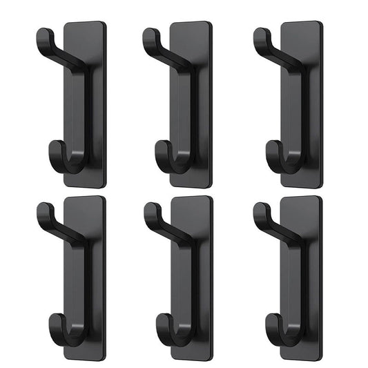 4x Self Adhesive Hooks Sticky Extra Strong Hanging up to 6KG Metal Heavy Duty
