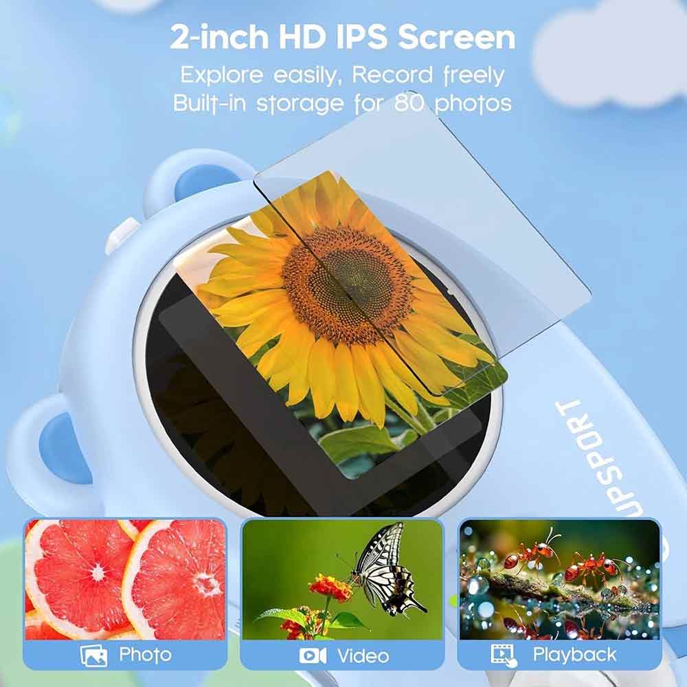 2-in-1 Portable Digital Microscope & Camera – 1000X Zoom with 2" HD Screen