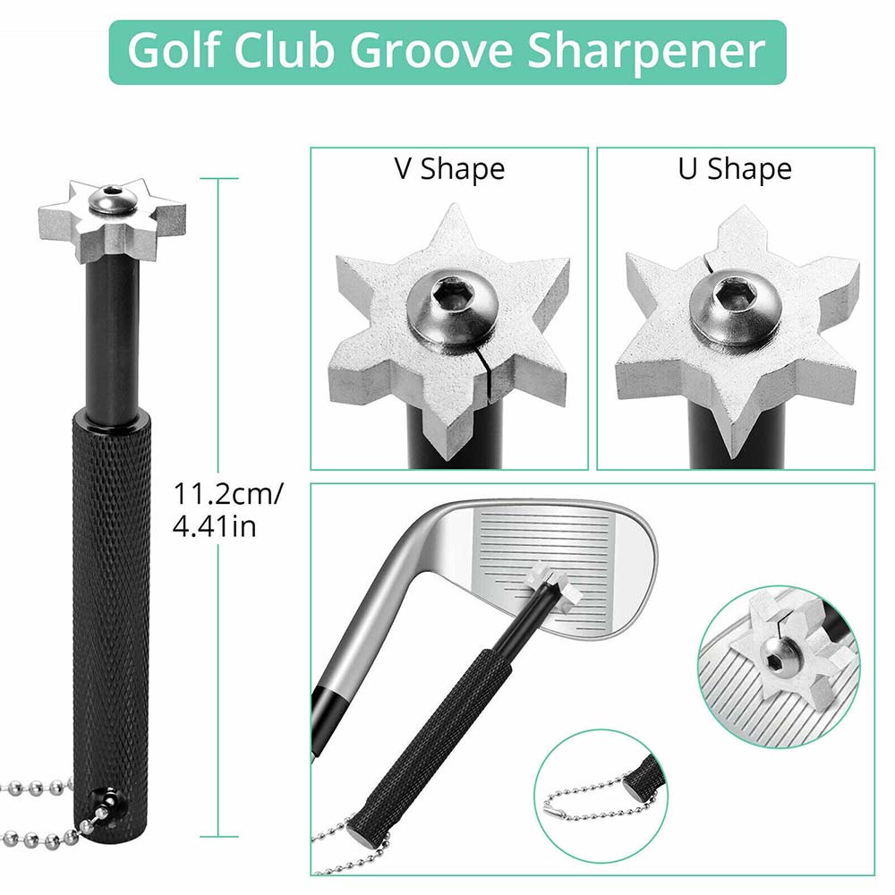 Golf Club Brush Cleaner Groove Cleaning Kit Golf Accessories Gift Set Golf Towel