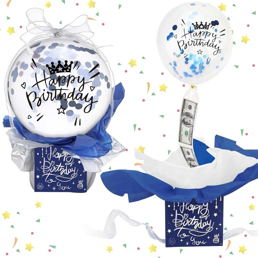 Money Pull Box,Funny Pull Money Balloon Gift Box Happy Birthday Surprise Set