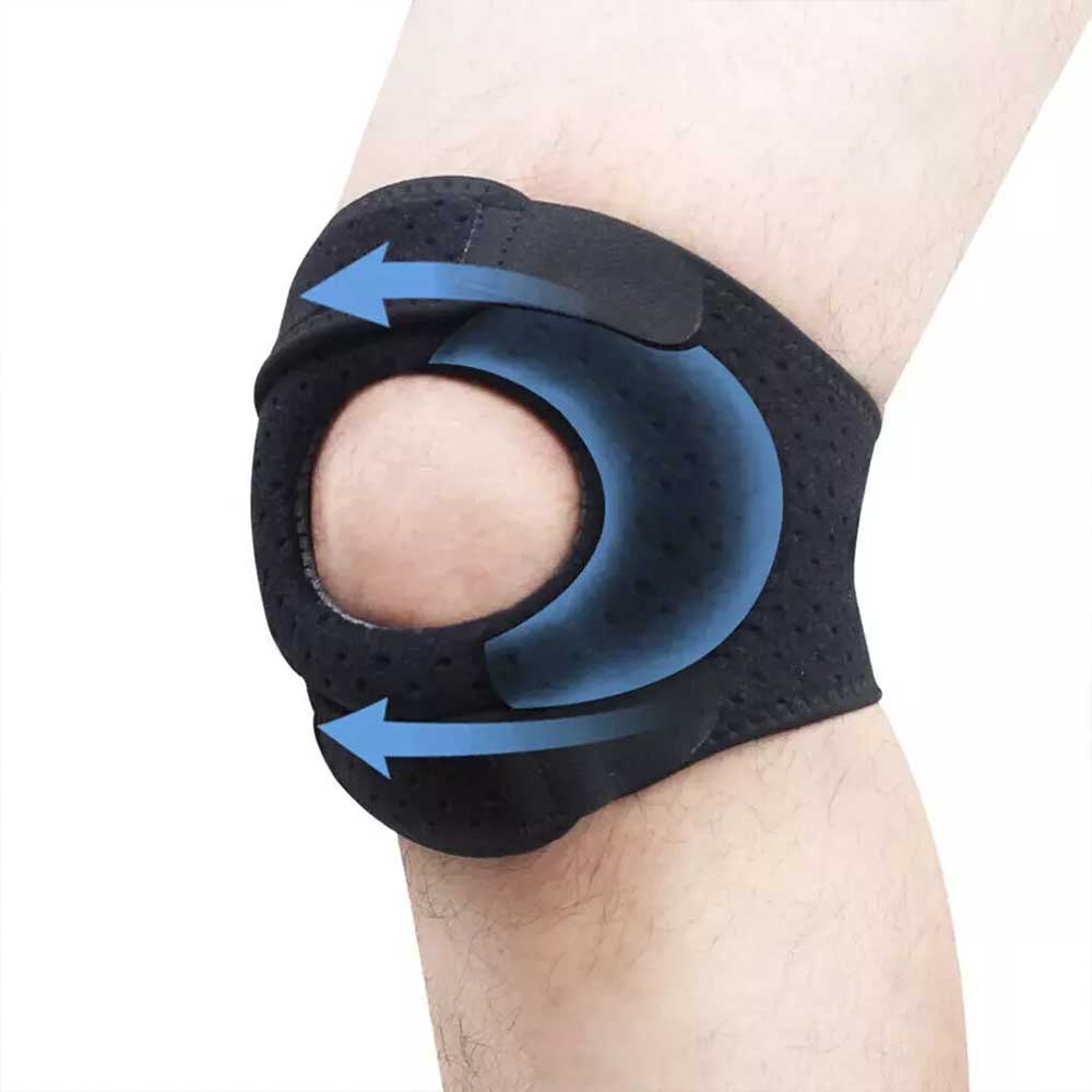 1pc Adjustable Patellar Tendon Support Strap Pressurize Patella Knee Brace Gel Pad