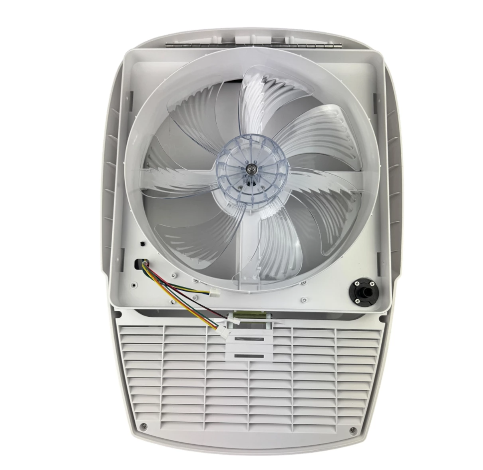 355mm × 355mm Roof Hatch Skylight with Built-in Fan – White Lid, Remote Control
