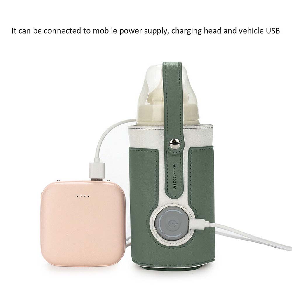 Adjustable Portable USB Baby Bottle Warmer Travel Heater Feeding Milk Pouch Bag