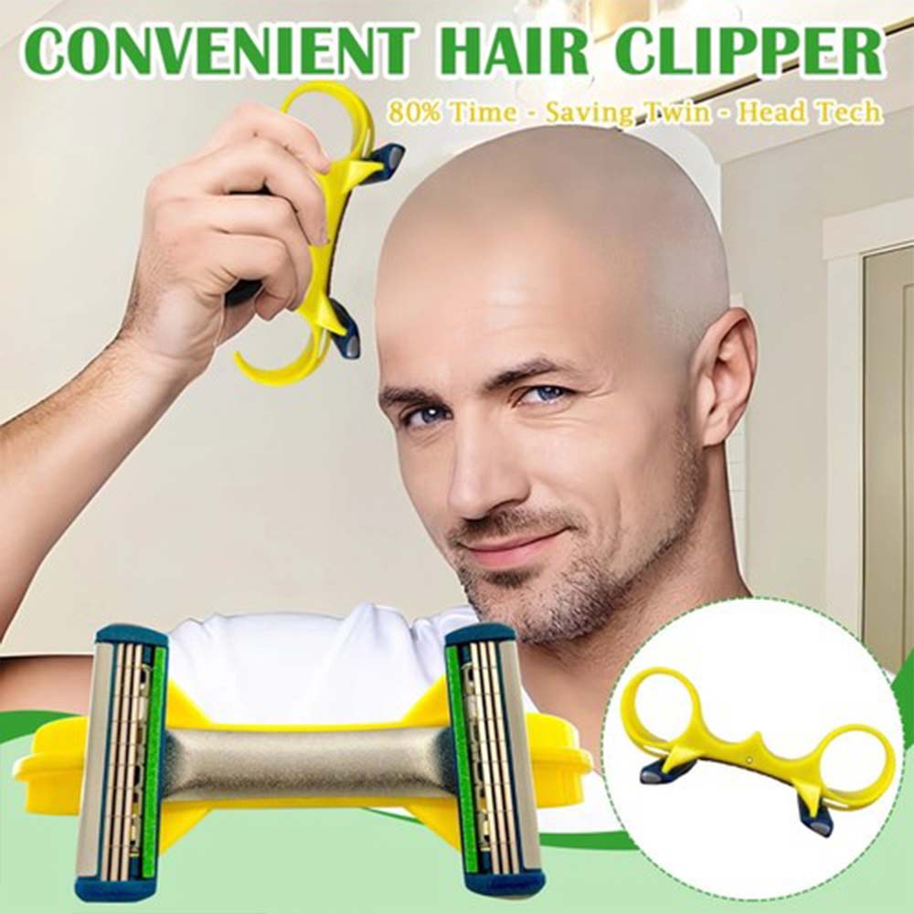 Fast Bald Head Shaver for Men – Double Head Manual Razor, Quick Bald Clipper