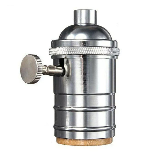 E27 Vintage Retro Edison Screw Bulb Socket Lamp Holder Light Base With Switch