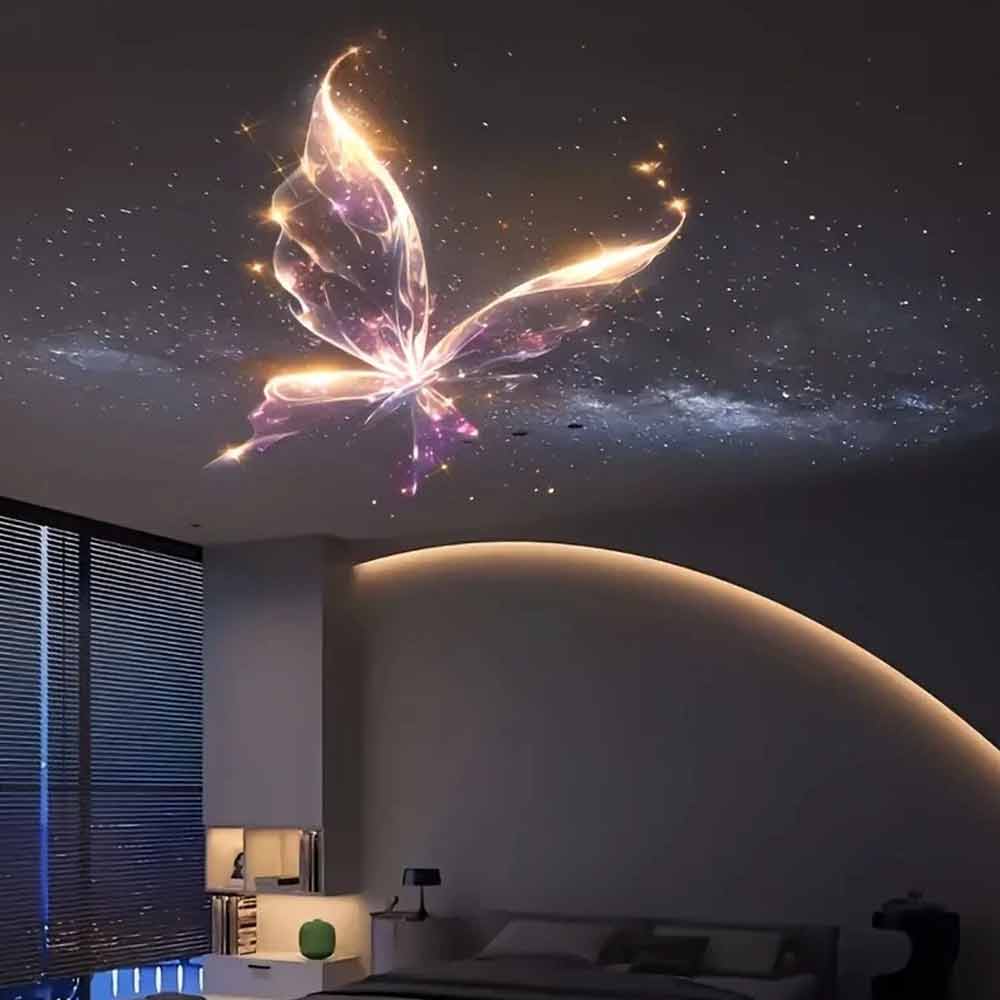 USB LED Projector Night Light – 6 Patterns Whale Jellyfish Butterfly, Adjustable
