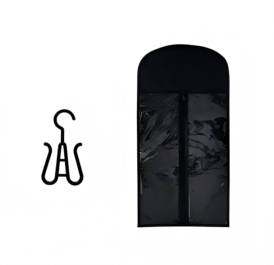 Hair Extension Storage Bag - Dust Proof Wig Hanging Bag with Hanger