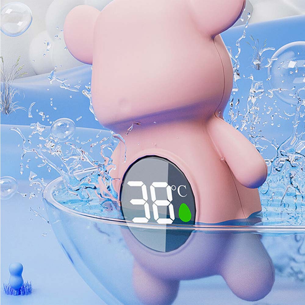 Infant Bath Tub Water Temperature Tester Cute Animal Shape LCD Thermometer Toy