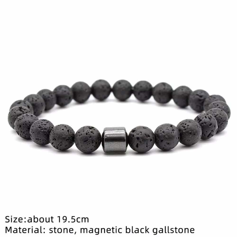 8mm Magnetic Anti-Smoking Bracelet – Natural Stone Cessation Aid for Positive Energy & Craving Relief
